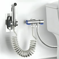 ACDANC Handheld Bidet Sprayer for Toilet - Adjustable Water Pressure Control with Bidet Hose,Stainless Steel Brushed Nickel Cloth