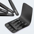 thumbnail image 4 of Tweezers for Eyebrows, 4-piece Slant Tip and Pointed Eyebrow Tweezer Set Great Precision for Eyebrows Facial Hair, Ingrown Hair, Splinter, Blackhead and Tick Remover (Black), 4 of 7
