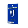 onn. Lightning to 3.5 mm AUX Adapter, White