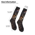 thumbnail image 2 of Fotbe Classical Style Brown Owl Calcetas Divertidas Estampadas para Hombre y Mujer, Calcetas de Algodón hasta la Rodilla para Caminar, Correr, Enfermería y Embarazo, 2 of 6