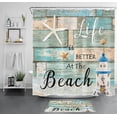 thumbnail image 3 of Ocean Beach Bathroom Floor Mat Funny Quotes Starfish Lighthouse Nautical Theme Bathroom Mat Farmhouse Vintage Rustic Wood Front Back Door Mats Waterproof Inside Floor Mat Home Decor,24 x 16 inch, 3 of 7