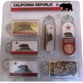 thumbnail image 2 of California Republic Bear Keychain Collection 6 Pack Set. State Flag, State Map, Lucky Penny, 2 of 2