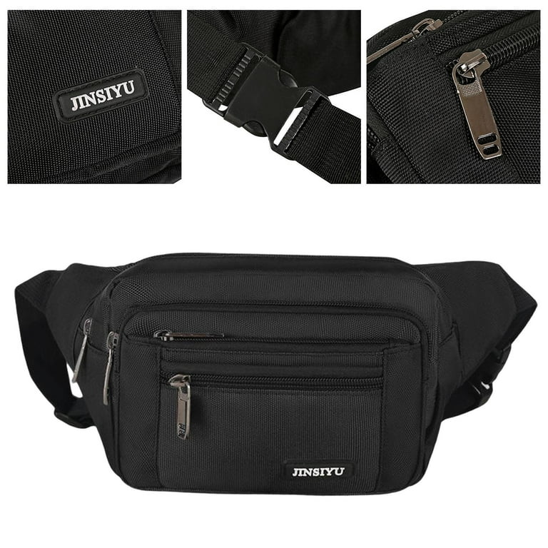 Black top waist pouch