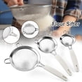 thumbnail image 2 of CAROOTU Fine Mesh Stainless Steel Strainer Splatter Screen Kitchen Supply Sifter Colanders, 2 of 6