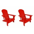 thumbnail image 3 of Paradise Outdoor Folding Poly Adirondack Chair (Set of 2), 3 of 9