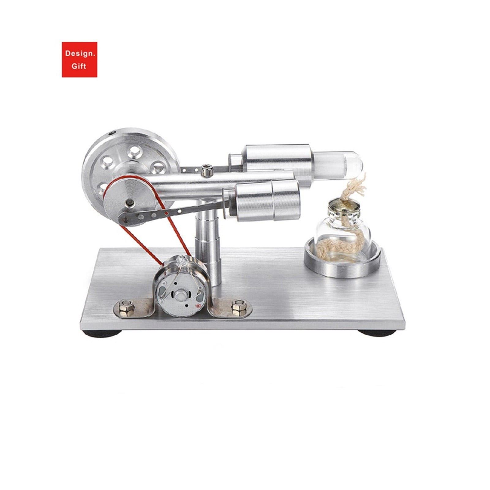 Mini Hot Air Stirling Engine Motor Model Educational Toy Kits Goods Gadget
