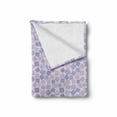 thumbnail image 2 of Geometric Soft Flannel Fleece Throw Blanket, Ornamental Scattered Spiral Square Shapes Abstract Angled Lines, Cozy Plush for Indoor and Outdoor Use, 60" x 80", Lavender Blue and Lilac, by Ambesonne, 2 of 6