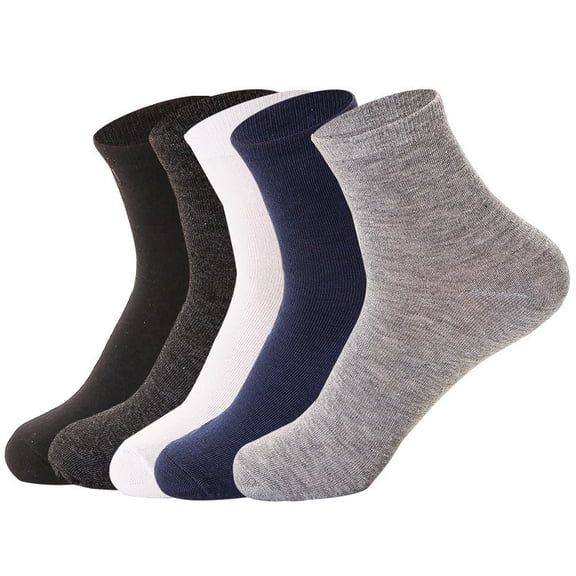 Men's Cotton Crew Socks, 10 Pairs Work Athletic Running Moisture Wicking Athletic Socks
