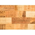 thumbnail image 1 of Ahgly Company Indoor Rectangle Patchwork Orange Transitional Area Rugs, 7' x 9', 1 of 1