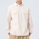 thumbnail image 4 of Blusa y camisa de manga larga con cuello vuelto para hombre, estilo casual, color liso, bolsillos cargo, botones y cremallera, blusa de manga larga con cuello vuelto, blusa de poliéster para hombre, 4 of 4