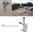 thumbnail image 3 of 74413 Trailer Swivel Mount Jack - 1500lbs Load Capacity, Rotating Handle, Side Rotation Handle with  Finish for ATV UTV Yacht Trailers RVs, 3 of 8