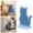 Blue, variant on Cat Self Groomer Corner Massage Brush, Wall Mounted Cat Grooming Tool for Loose Hair Removal, Comfortable Brush for Long Short Hair Cats, Easy Install Clean Pet Shedding Grooming Accessory
