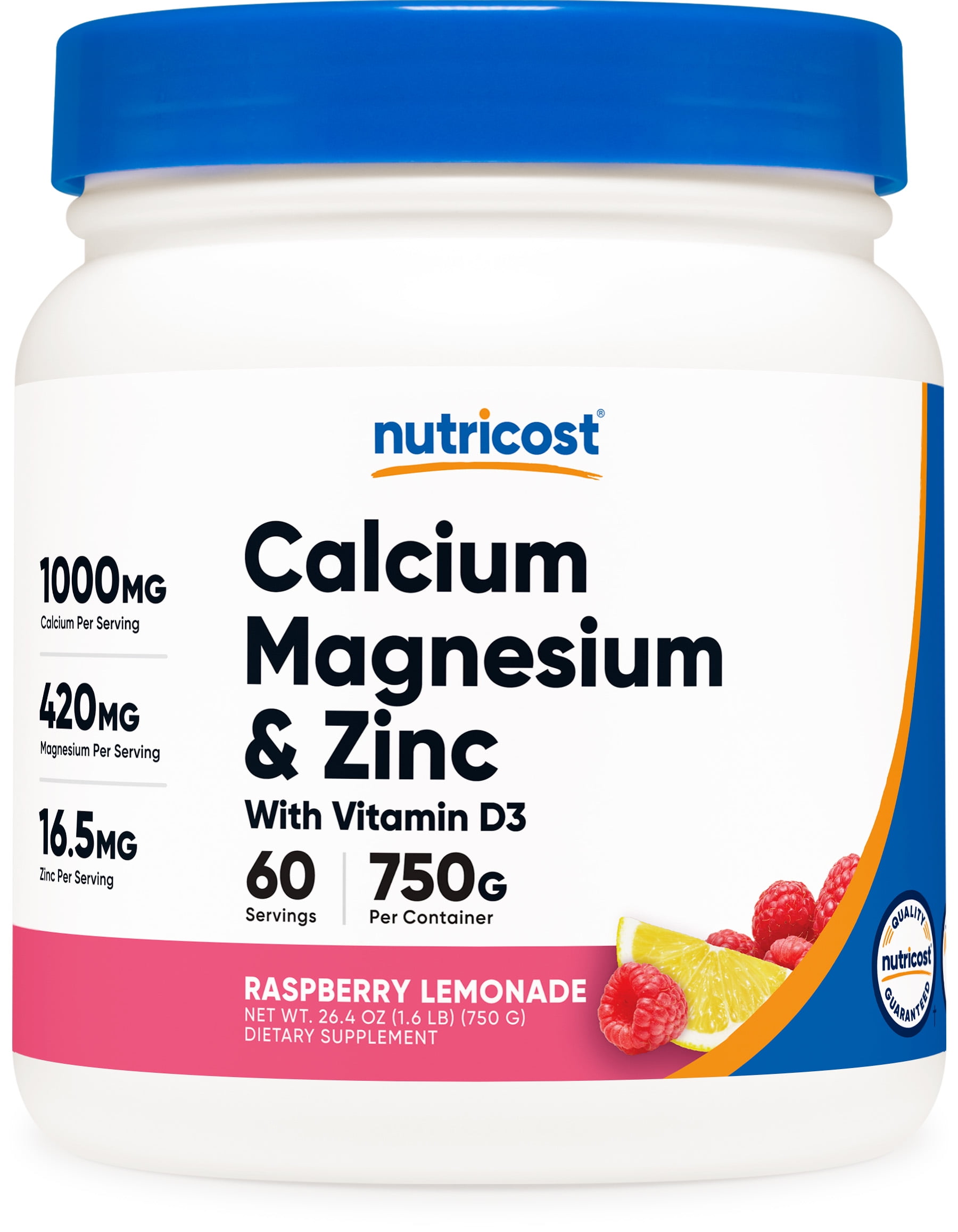Nutricost Calcium Magnesium Zinc Supplement Powder, 60 Servings