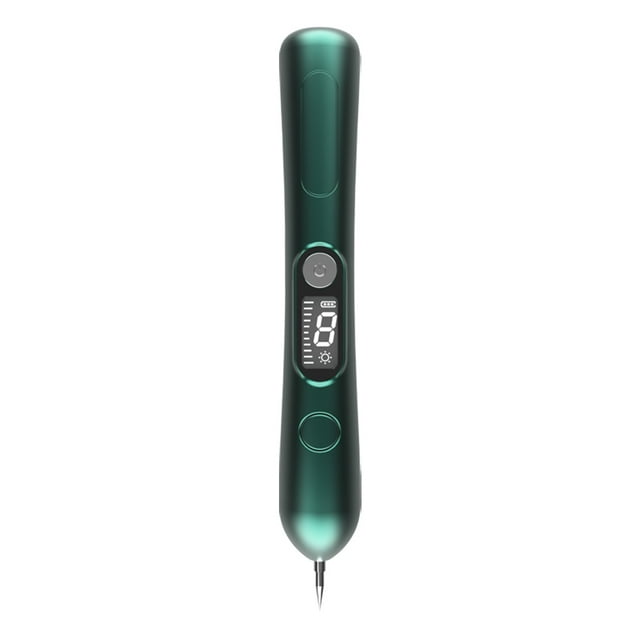 Équipement de Beauté Portable Kit de Réparation d'Étiquette de Peau Taupe Taches de Rousseur sur Visage Cou Doigt et Corps 9 Niveaux Réglables Vert