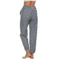 thumbnail image 3 of MoFiz Women Plaid Pajama Pant Homewear Lounge Bottoms with Pockets #8 Size 2XL, 3 of 5