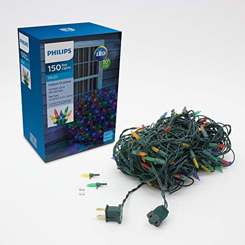 philips 50ct christmas solar led mini string lights warm white