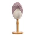 thumbnail image 6 of VJGBEGW Women Shimmer Ribbed Pre-Tied African Turban Head Wrap Knotted Crochet Top Stretch Hair Turban Cap Soft Head Scarf Purple One Size, 6 of 6