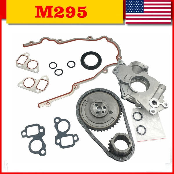 SUSUCAR Timing Chain Kit Cover Gasket Oil Pump For 97-04 Cadillac Chevrolet  4.8 5.3 6.0