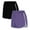 Purple, variant on Sexlip 2PCS Womens Yoga Sports Shorts Loose Leg Side Stripe Design Elastic Waist Soft Fabric Relaxed Silhouette for Active Wear Purple S