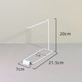 thumbnail image 4 of Jewelry Organizer Stand Hanging Display Holder for Pendant Bracelet Showcase 1 Row White, 4 of 8