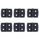 thumbnail image 1 of 30Pcs Reforzado Negro Plastico Puerta Bisagras de 40mm x 30mm, 1 of 5