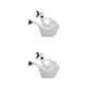 thumbnail image 2 of Kearding Regadera 2 en 1 Hervidor de jardinería pequeño Cisne Pot Casa Jardín Rociador Herramientas de riego Rociador de plástico Blanco Type2 NO2, 2 of 6