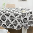 thumbnail image 2 of Oval Tablecloth with Leaves, Country Table Cloth for Oval Tables 54 x 72, Perfect for Kitchen Dinner, Restaurant, Holiday Picnic Party Table Cover, 2 of 6