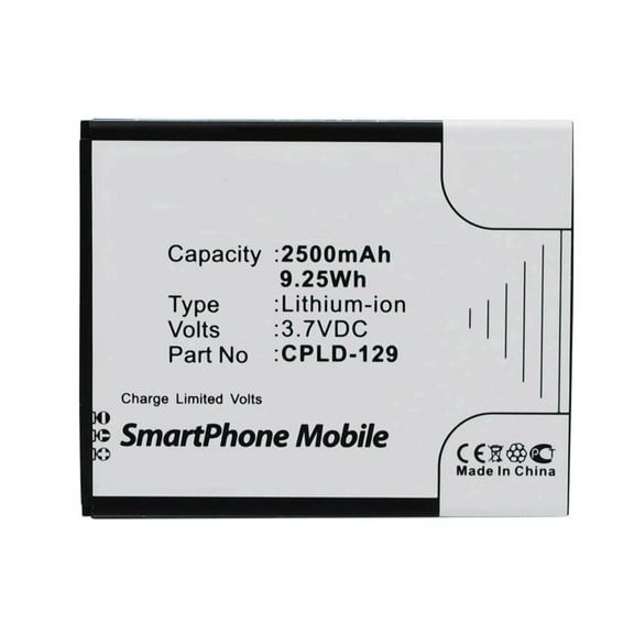 Batteries N Accessories BNA-WB-L3250 Cell Phone Battery - Li-Ion, 3.7V, 2500 mAh, Ultra High Capacity Battery - Replacement for Coolpad CPLD-129 Battery