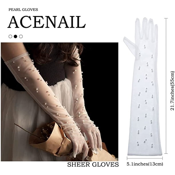 Guantes De Encaje Largos Para Mujer – Perfectos Para Bodas, Fiestas Y Disfraces