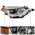 thumbnail image 2 of LABLT for 2014-2016 Toyota Corolla Clear Lens Built in LED Headlight Headlamp Right Side, 2 of 6