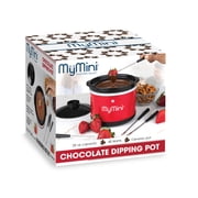 MyMini 20-Oz. Red Chocolate Fondue Dipping Pot and Slow Cooker, 40 Watts, Red