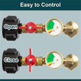 thumbnail image 5 of Propane Refill Adapter With Valve And Gauge, Fill 1 Lb Bottles From 20 Lb Tank, 90-degree Elbow Des, 5 of 5