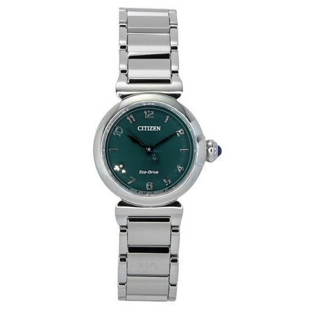 Citizen L May Bells Eco-Drive Green Dial Ladies Watch EM1130-83X