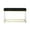 Black and Gold, variant on Posh Briar 2-Drawer Metal Console Table with Acrylic Legs in White/Chrome