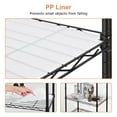 thumbnail image 4 of 4 Tier Steel Storage Storage Shelves, Shelving Unit, 440LBS Weight Capacity, 23.6"W x 13.7"D x 47"H Garage Tool Storage Rack Adjustable Wire Organizer Shelf, 4 of 8