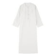 thumbnail image 2 of EnJoCho Kids Arabic Thobes Musli𝗆 Thobe Long Sleeve Kaftan Islami𝖼 Prayer Dress Ramadan Eid Outfit Traditional 𝖢ostume Celebration Robe, 2 of 9