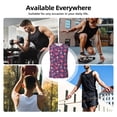 thumbnail image 5 of Daiia red Skull flower Printed Men's Tank Tops,Casual Soft Sleeveless Gym Muscle Shirts Bodybuilding Tee-, 5 of 8