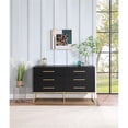 thumbnail image 2 of Meridian Furniture Maxine Black Dresser with Gold Metal Legs and Handle, 2 of 42