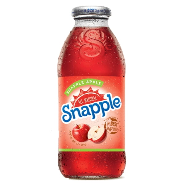 Snapple Apple 16 oz Glass Bottles Pack of 12