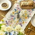 thumbnail image 5 of Sm:)e Bloom Flowers Floral Lavender Table Runner for Spring Summer 13 x 108 Inch, 5 of 5