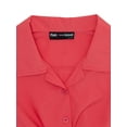 thumbnail image 2 of Pink Velvet Girls' Hem Twist Top, Sizes 4-16, 2 of 3