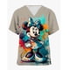 thumbnail image 4 of Blusas médicas con estampado de Mickey Mouse de Disney para mujer, blusas de manga corta con cuello en V, uniforme de enfermera, blusa de trabajo con estampado de dibujos animados, uniforme de mujer, 4 of 4