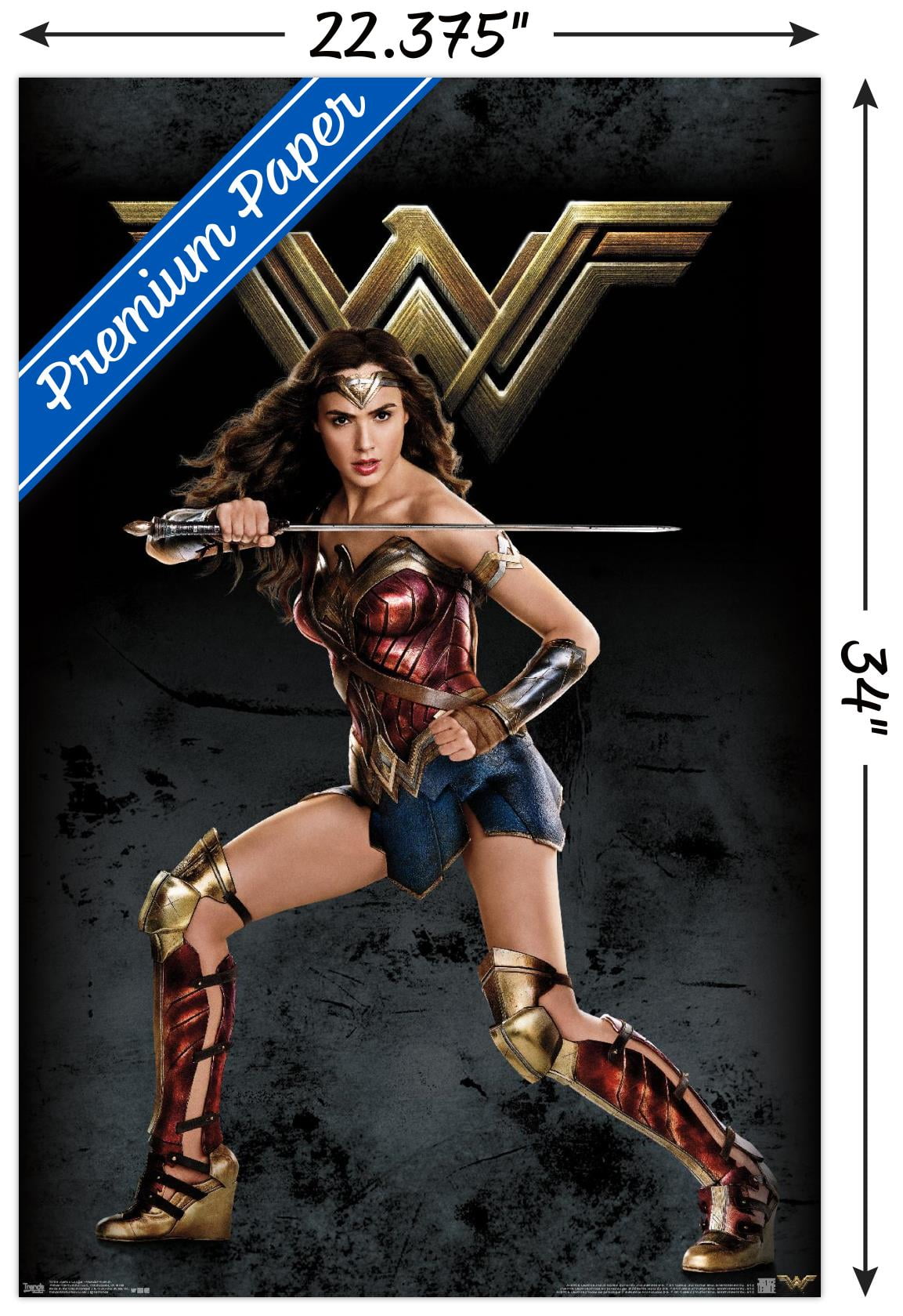 DC Comics Movie - Justice League - Wonder Woman Wall Poster, 22.375" x 34"