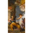 thumbnail image 2 of Giovanni Baglione 11x18 Black Ornate Wood Framed Double Matted Museum Art Print Titled - The Dream of Saint Joseph, 2 of 5