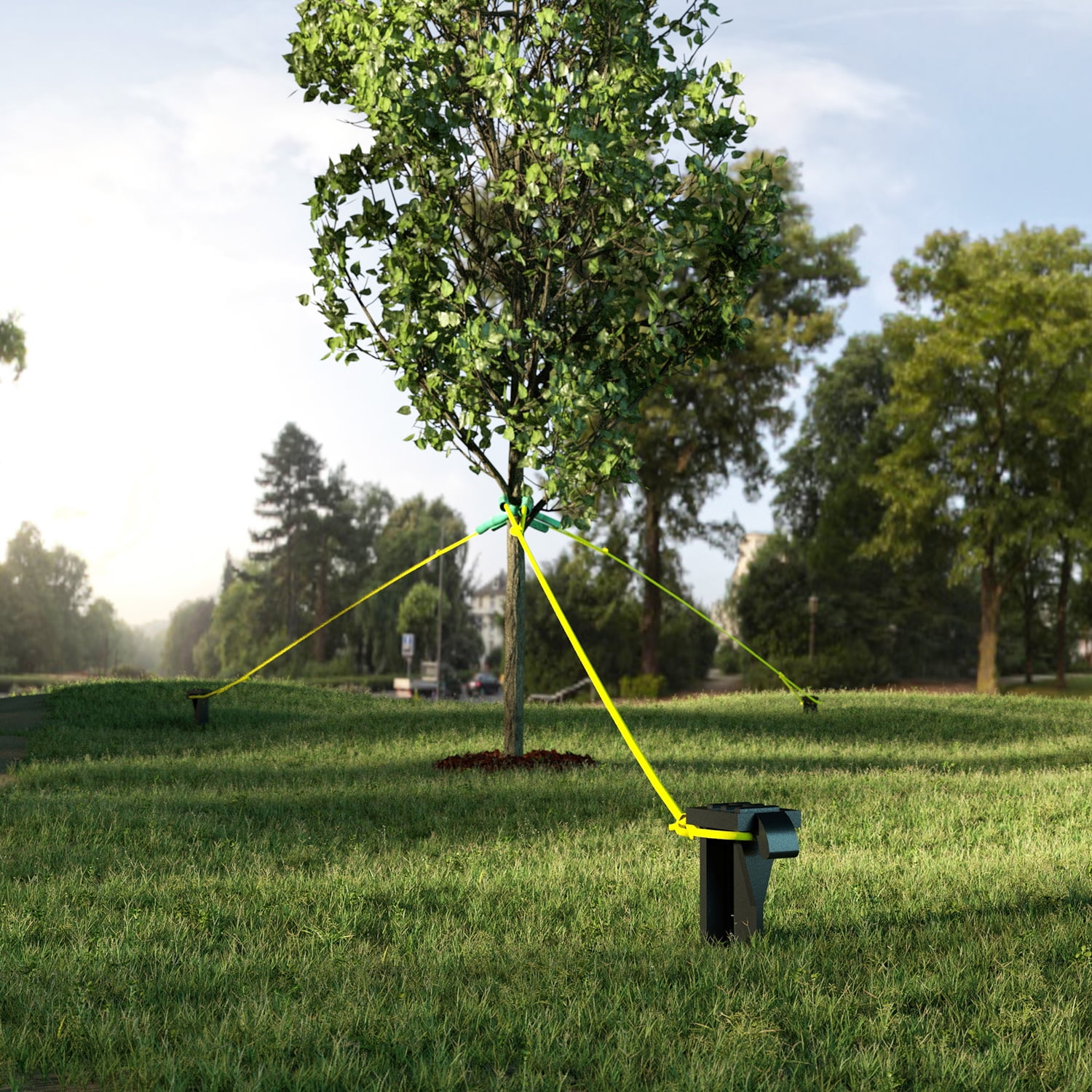 Expert Gardener 9in Tree Stake Kit with Rope and Tubes