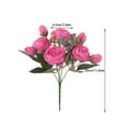 thumbnail image 2 of Nmdmisc Artificial Peony Flowers Faux Silk Hydrangea Bouquet Vintage Wedding Home Table for Door Decor Reusable Bouquet of Rose Flowers for Valentine Wedding Birthday Party, 2 of 5