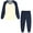 5# Navy Blue, variant on Rimyaw Toddler Boys Girls Pajamas Sets Kids 2-Piece Sleepwear Cotton Raglan Long Sleeve Casual Clothes 5T