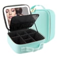 thumbnail image 1 of Bolsa de viaje para maquillaje, organizador de cosméticos MOMIRA, con espejo iluminado, 1 of 7
