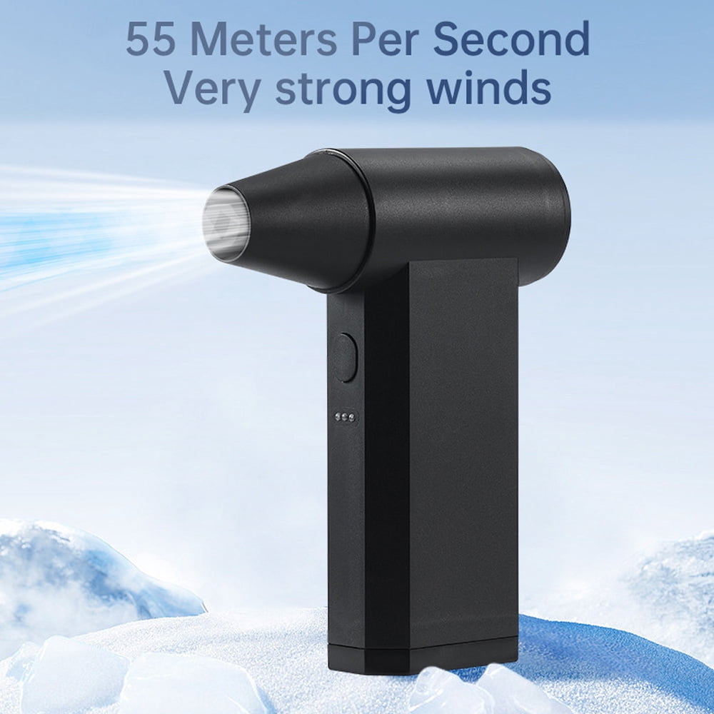 High-speed violent turbo fan handheld small wind gun brushless hair dryer with strong wind to assist combustion and blow dust 130,000 rpm