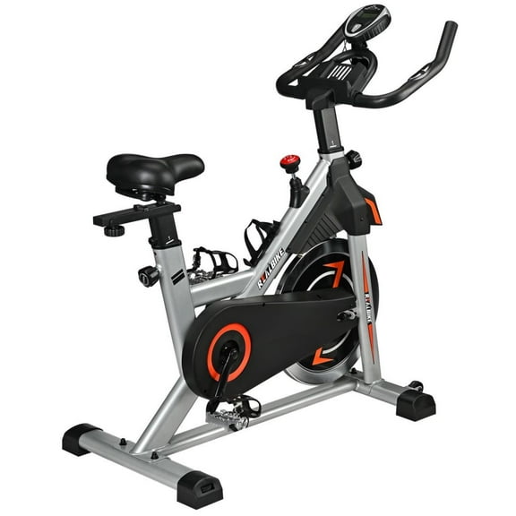 Magnetic Stationary Exercise Bike – 330 lbs Capacity, 30 lbs Flywheel, Adjustable Resistance, Tablet Holder & Comfortable Seat Cushion – Quiet & Smooth Indoor Cycling Bike for Home Fitness